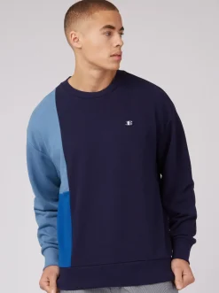 Ben Sherman Sweaters & Knits^B By Colorblock Crewneck Marine