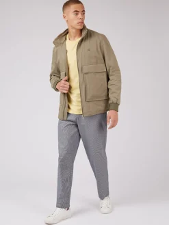 Ben Sherman Pants & Shorts^B By Cotton Taper Trousers Blue Shadow