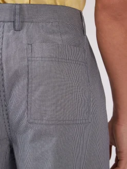 Ben Sherman Pants & Shorts^B By Cotton Taper Trousers Blue Shadow