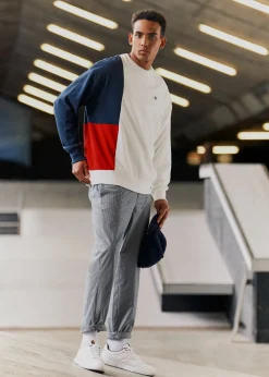 Ben Sherman Pants & Shorts^B By Cotton Taper Trousers Blue Shadow