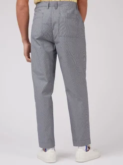 Ben Sherman Pants & Shorts^B By Cotton Taper Trousers Blue Shadow