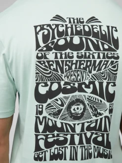 Ben Sherman T-Shirts & Tees^B By Festival Poster Tee - Mint