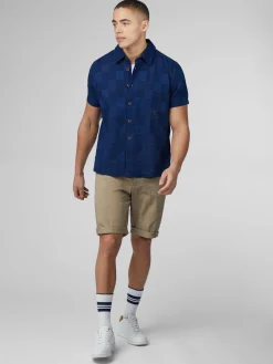 Ben Sherman Shirts^B By Indigo Check Shirt - Dark Navy