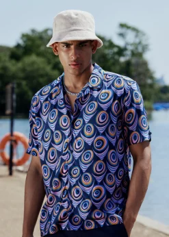 Ben Sherman Shirts^B By Psychedelic Print - Violet