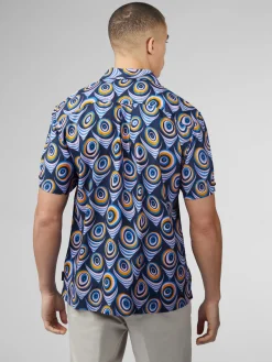Ben Sherman Shirts^B By Psychedelic Print - Violet