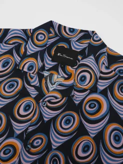 Ben Sherman Shirts^B By Psychedelic Print - Violet