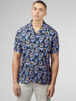 Ben Sherman Shirts^B By Psychedelic Print - Violet