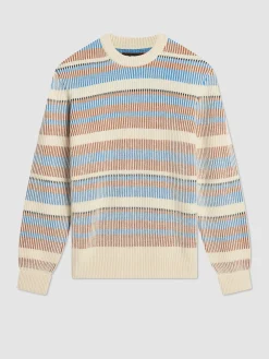 Ben Sherman Sweaters & Knits^B By Stripe Knit Sweater - Ivory