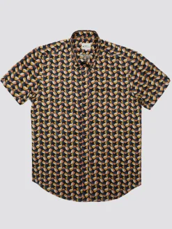 Ben Sherman Shirts^Bahaus Geo Print Shirt - Midnight