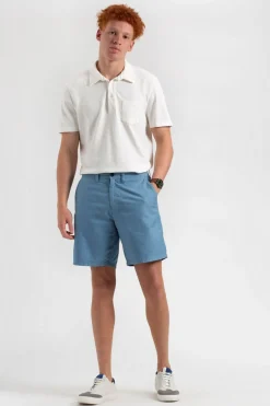 Ben Sherman Pants & Shorts^Beatnik Oxford Garment Dye Slim Short - Dusty Blue