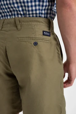 Ben Sherman Pants & Shorts^Beatnik Oxford Garment DyeShort - Olive Light Olive