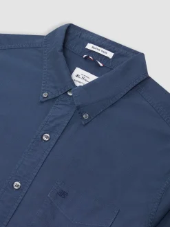 Ben Sherman Shirts^Beatnik Oxford Garment Dye Shirt - Indigo