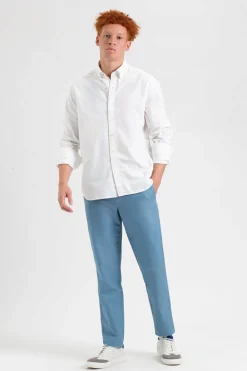 Ben Sherman Pants & Shorts^Beatnik Oxford Slim Taper Garment Dye Chino - Dusty Blue