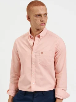 Ben Sherman Shirts^Beatnik Wash Long-Sleeve Shirt - Orange