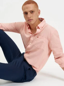 Ben Sherman Shirts^Beatnik Wash Long-Sleeve Shirt - Orange