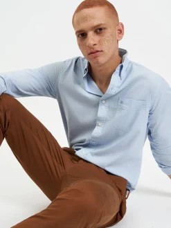 Ben Sherman Shirts^Beatnik Wash Long-Sleeve Shirt - Sky Sky Blue
