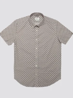 Ben Sherman Shirts^Block Geo Print Shirt - Dark Red