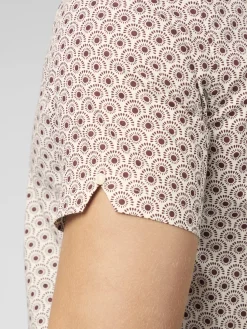 Ben Sherman Shirts^Block Geo Print Shirt - Dark Red