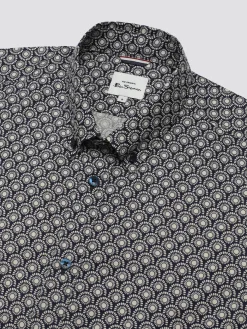Ben Sherman Shirts^Block Geo Print Shirt - Ink