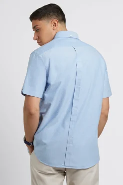 Ben Sherman Shirts^Brighton Oxford Organic Shirt - Pale Blue
