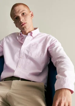 Ben Sherman Shirts^Brighton Oxford Organic Shirt - Dusty Pink
