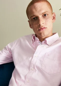 Ben Sherman Shirts^Brighton Oxford Organic Shirt - Dusty Pink