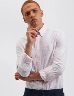 Ben Sherman Shirts^Brighton Oxford Shirt - Pink Bengal Stripe