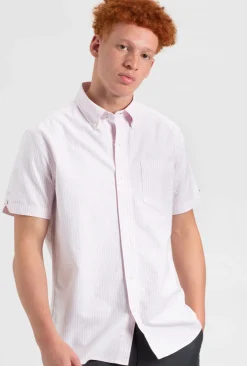 Ben Sherman Shirts^Brighton Oxford Shirt - Pink Bengal Stripe