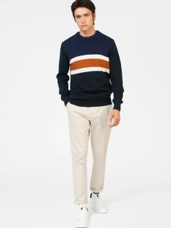 Ben Sherman Sweaters & Knits^Chest Stripe Crewneck Sweater Black