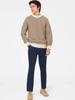 Ben Sherman Sweaters & Knits^Chevron Jacquard Crewneck Sweater Ivory