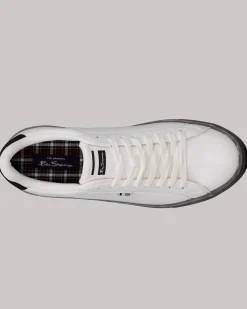 Ben Sherman Shoes^Crowley Sneaker - Alloy White/Alloy/Black