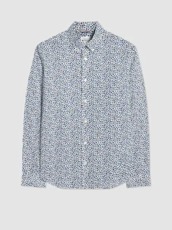 Ben Sherman Shirts^Ditsy Floral Print Long Sleeve Shirt Snow White