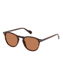 Ben Sherman Accessories^Grove Eco-Green Round Sunglasses - Brown