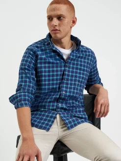 Ben Sherman Shirts^House Tartan Twill Shirt - Navy