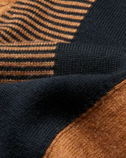 Ben Sherman Sweaters & Knits^Intarsia Stripe Knit Polo - Ginger