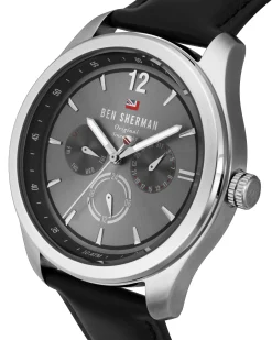 Ben Sherman Accessories^Men's Sugarman Multifunction Watch - Black/Grey/Silver