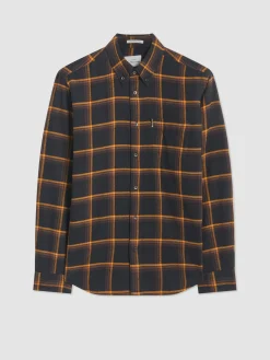 Ben Sherman Shirts^Oversized Brushed Check Shirt - Black