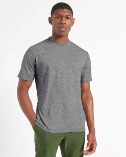 Ben Sherman T-Shirts & Tees^Performance Stretch Marl T-Shirt - Grey Heather