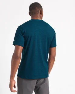 Ben Sherman T-Shirts & Tees^Performance Stretch Marl T-Shirt - Navy Heather