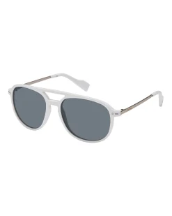 Ben Sherman Accessories^Reggie Polarized Eco-Green Sunglasses - White