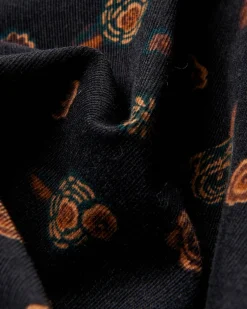 Ben Sherman Shirts^Retro Floral Print Corduroy Shirt Black