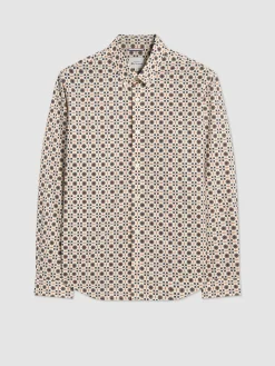 Ben Sherman Shirts^Retro Foulard Print Slim Fit Shirt Fog