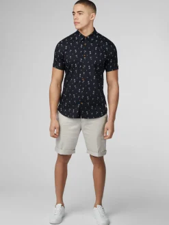 Ben Sherman Shirts^Scattered Print Shirt - Black