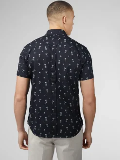 Ben Sherman Shirts^Scattered Print Shirt - Black