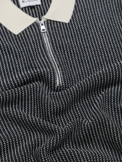 Ben Sherman Sweaters & Knits^Signature Bicolor Zip Neck Polo - Ivory