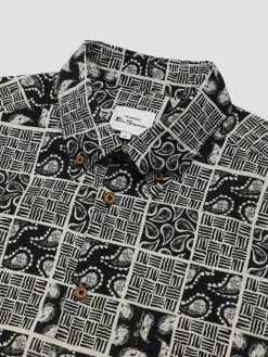 Ben Sherman Shirts^Signature Checkerboard Paisley Print - Black