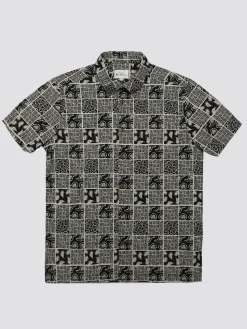 Ben Sherman Shirts^Signature Checkerboard Paisley Print - Black