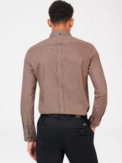 Ben Sherman Shirts^Signature Chevron Print Shirt Burnt Orange
