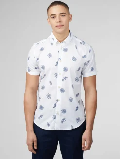 Ben Sherman Shirts^Signature Floral Print Shirt - Snow White