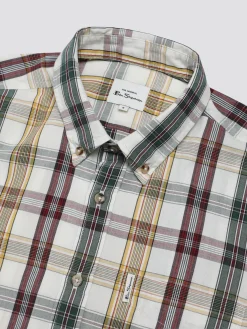 Ben Sherman Shirts^Signature Heritage Check Shirt - Snow White